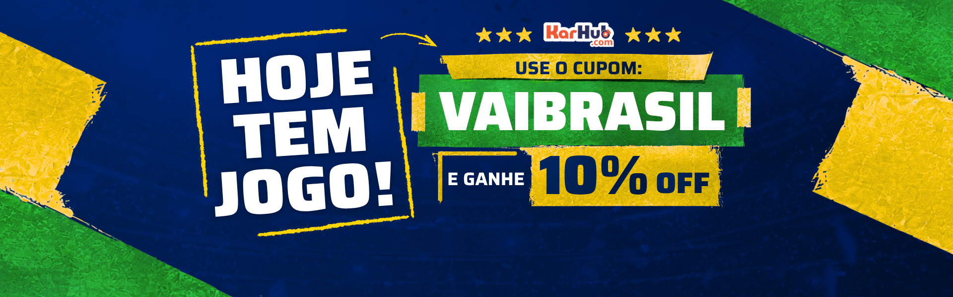 Cupom VAIBRASIL - 10% de desconto KarHub